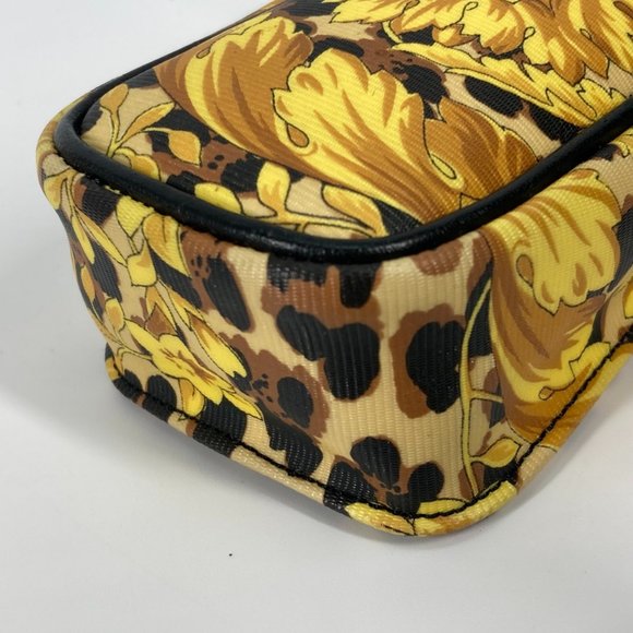 Versace Pochette bag vintage Chain mobile case Shoulder Bag yellow Black - Picture 10 of 10